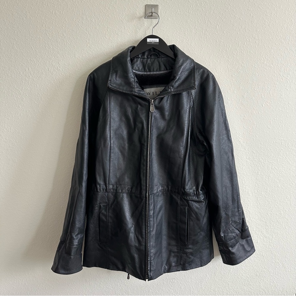 Black Genuine Leather Vintage Jacket